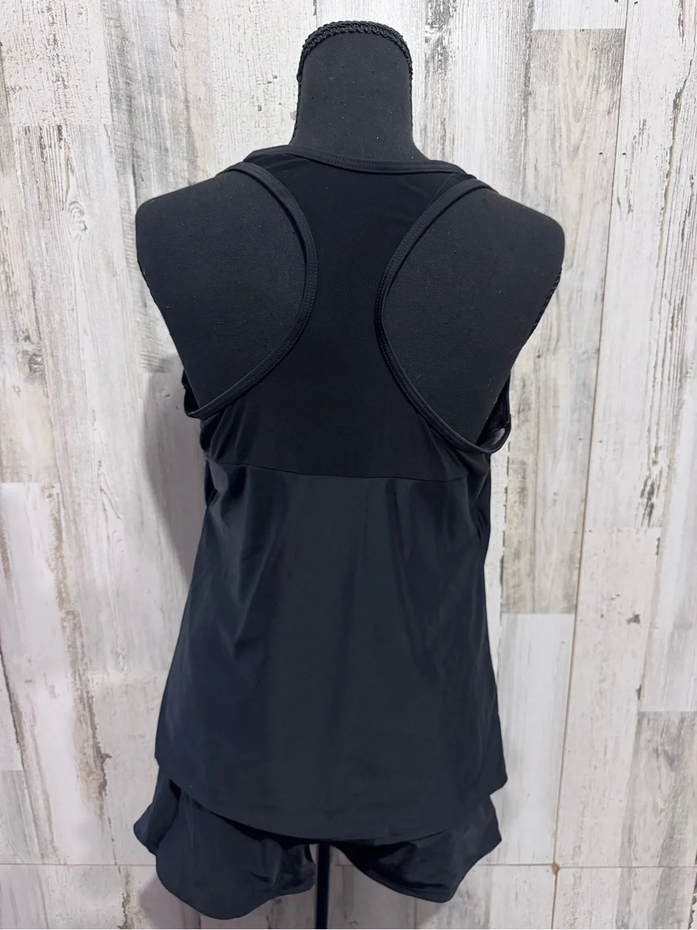 Black Women's Two-Piece Swim Bikini Tankini Top